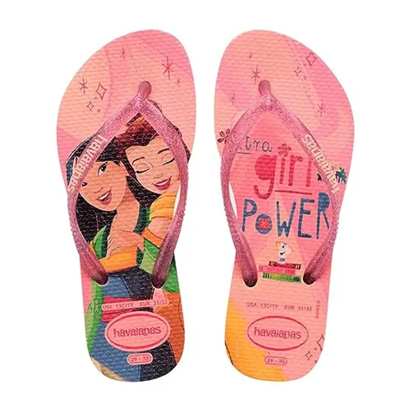 Havaianas Kids Slim Princess, Sandali Bambine e Ragazze, Ballet Rose, 2/2.5 UK Child