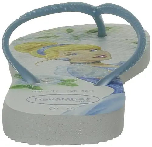 Havaianas, Kids Slim Princess, Sandali, Ragazza, Bianco (White/Blue), 35 miniatura 3