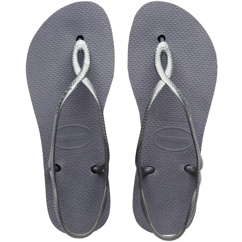 Luna Flatform Grigio - Infradito Mare Donna BRASIL 35/36 - EUR 37/38