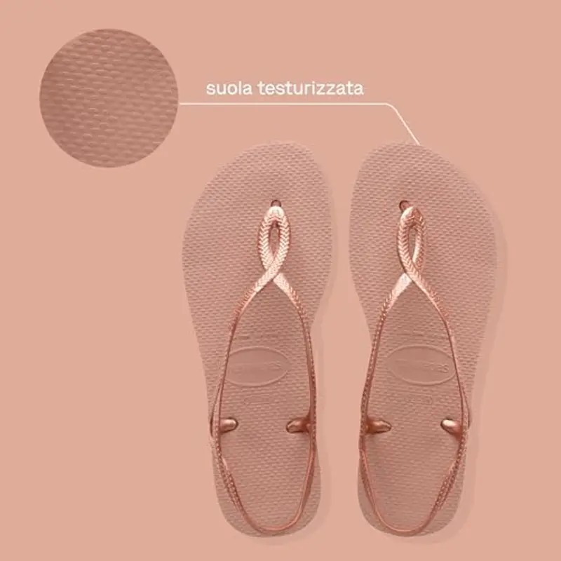 Havaianas Luna, Infradito Donna, Crocus Rose, 37/38 EU miniatura 3