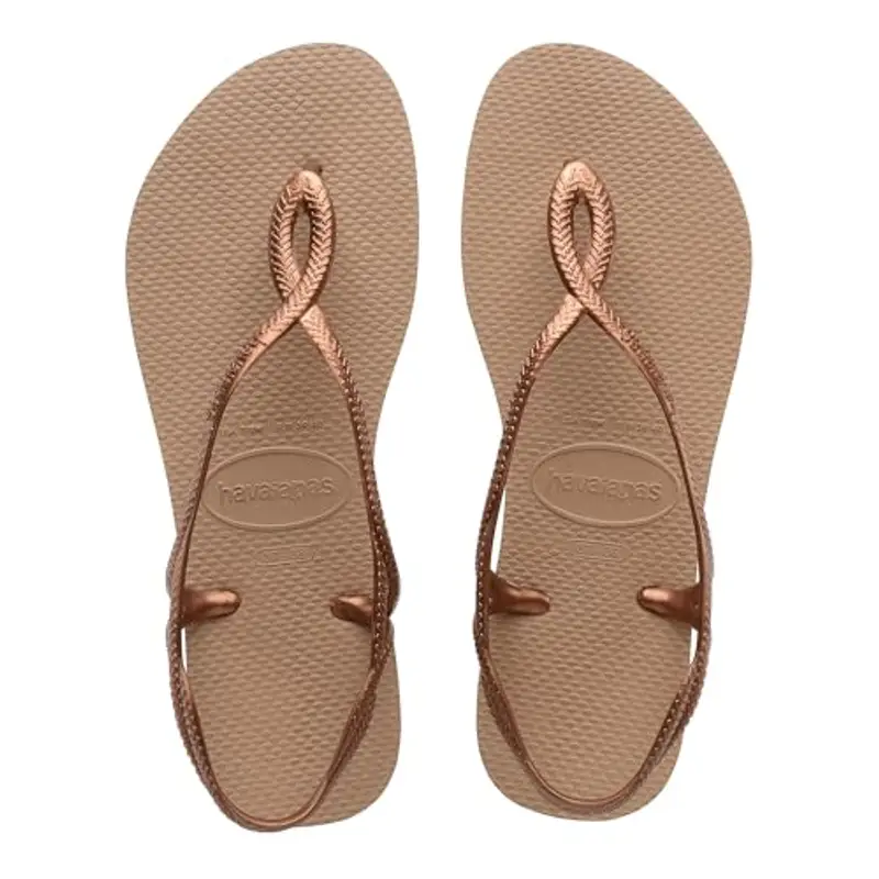 Havaianas Luna, Sandali Bambina, Oro Rosa, 29/30 EU