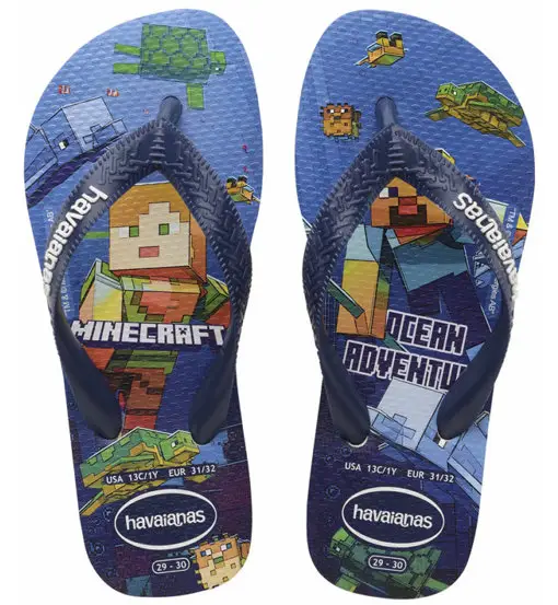 Minecraft - infradito - bambino Blue