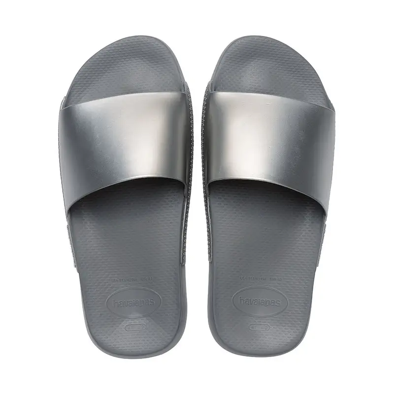 Slide Classic Grigio Argento - Ciabatte Piscina Donna BRASIL 39/40 - EUR 41/42