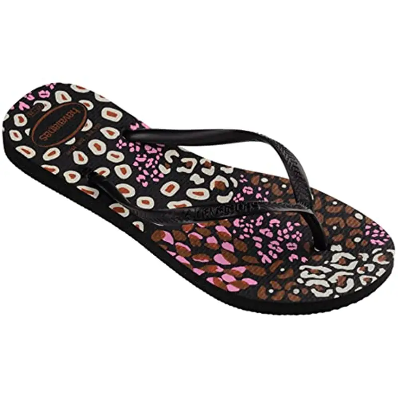 Havaianas Slim Animals, Infradito Donna, Limonata Rosa Nera, 33/34 EU miniatura 2