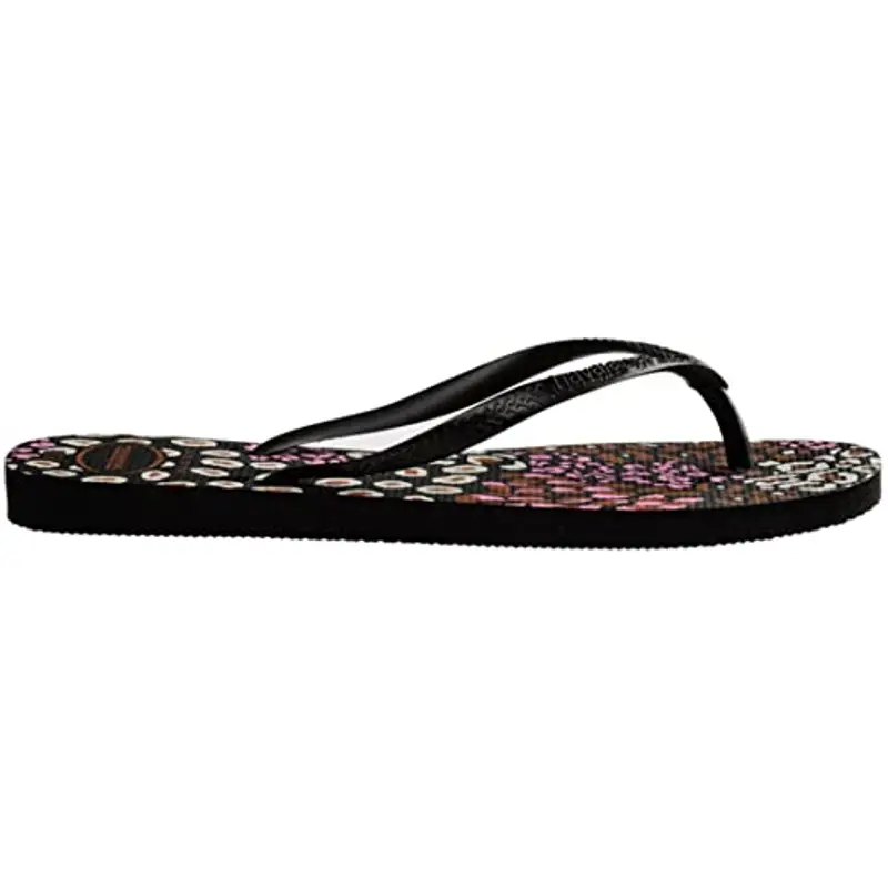 Havaianas Slim Animals, Infradito Donna, Limonata Rosa Nera, 33/34 EU miniatura 3