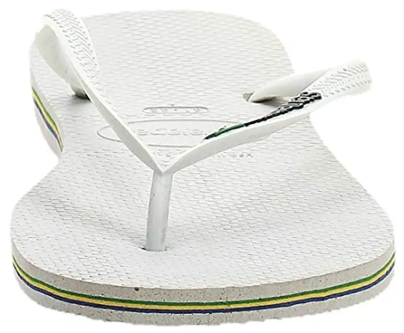 Havaianas Slim Brasil Logo, Infradito Donna, Bianco, 33/34 EU miniatura 3
