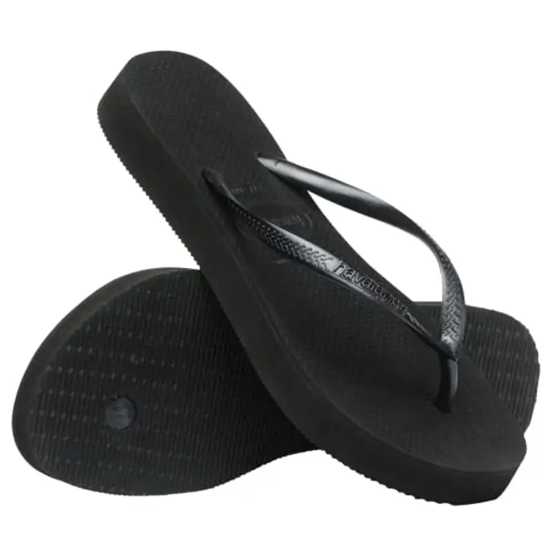 Havaianas Slim Flatform, Infradito Donna, Nero, 35/36 EU, Black