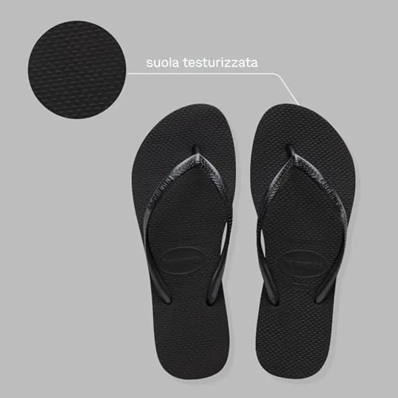 Havaianas Slim Flatform, Infradito Donna, Nero, 39/40 EU, Black miniatura 3