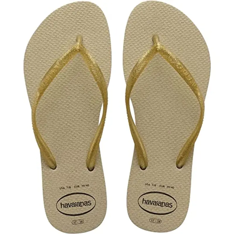 Havaianas Slim Gloss, Infradito Donna, Beige (Sand Grey), 35/36 EU