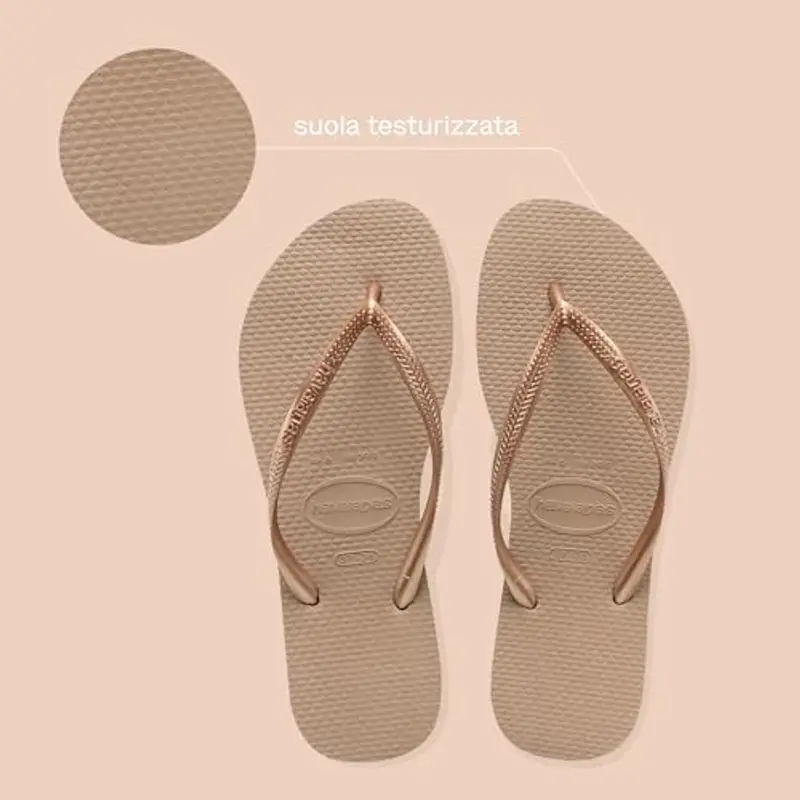 Havaianas - Slim, Infradito da Donna Eleganti, Resistenti e Versatili con Suole Strutturate per una Maggiore Aderenza e miniatura 3