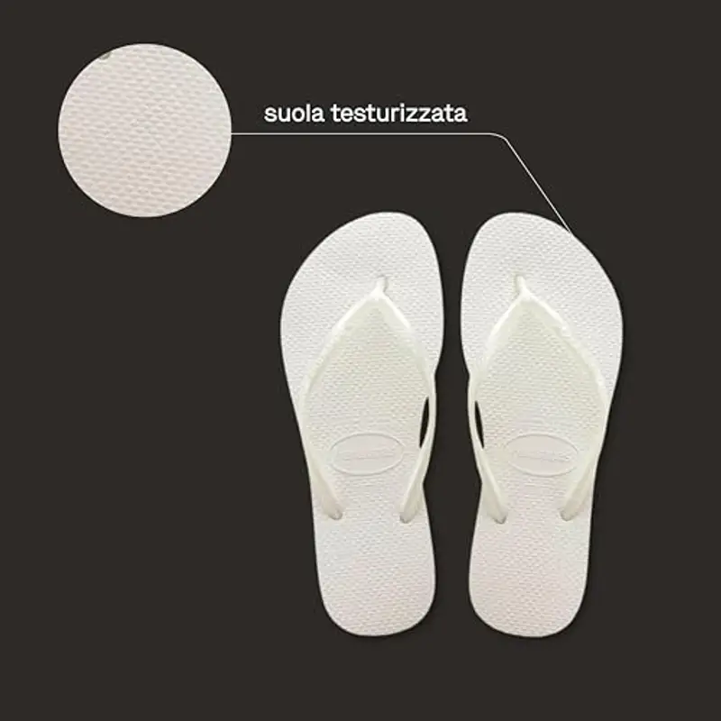 Havaianas - Slim, Infradito da Donna Eleganti, Resistenti e Versatili con Suole Strutturate per una Maggiore Aderenza e Sostegno miniatura 3