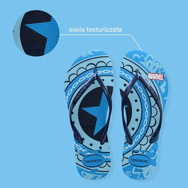Havaianas - Slim Marvel, Infradito Da Donna Comode, Resistenti E Leggere, Design Dei Supereroi Marvel, Suola miniatura 3
