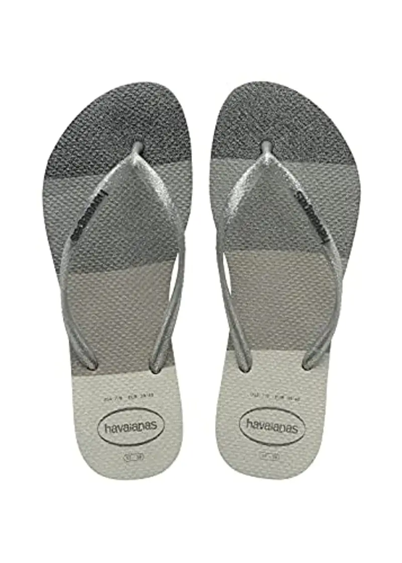 Havaianas Slim Palette Glow, Infradito, Donna, Bianco, 33/34 EU