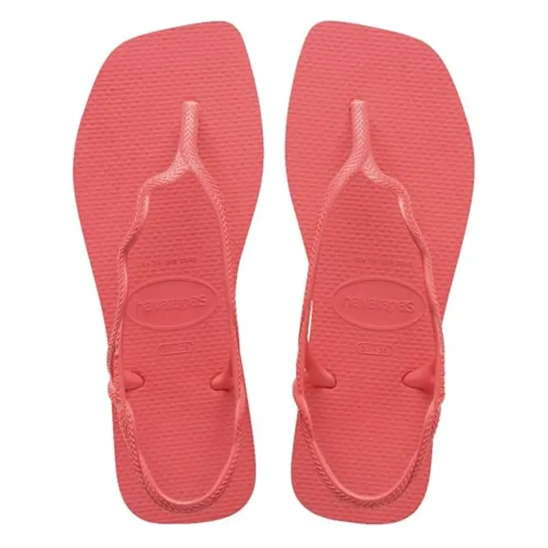 Havaianas - Soleil, Sandali A T Da Donna Eleganti, Resistenti E Confortevoli, Chiusura Posteriore, Cinghie Ondulate E Suola Con Bordi Squadrati