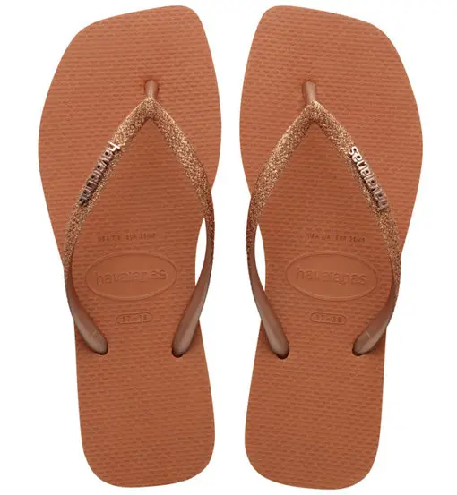 Square Glitter - infradito - donna Orange