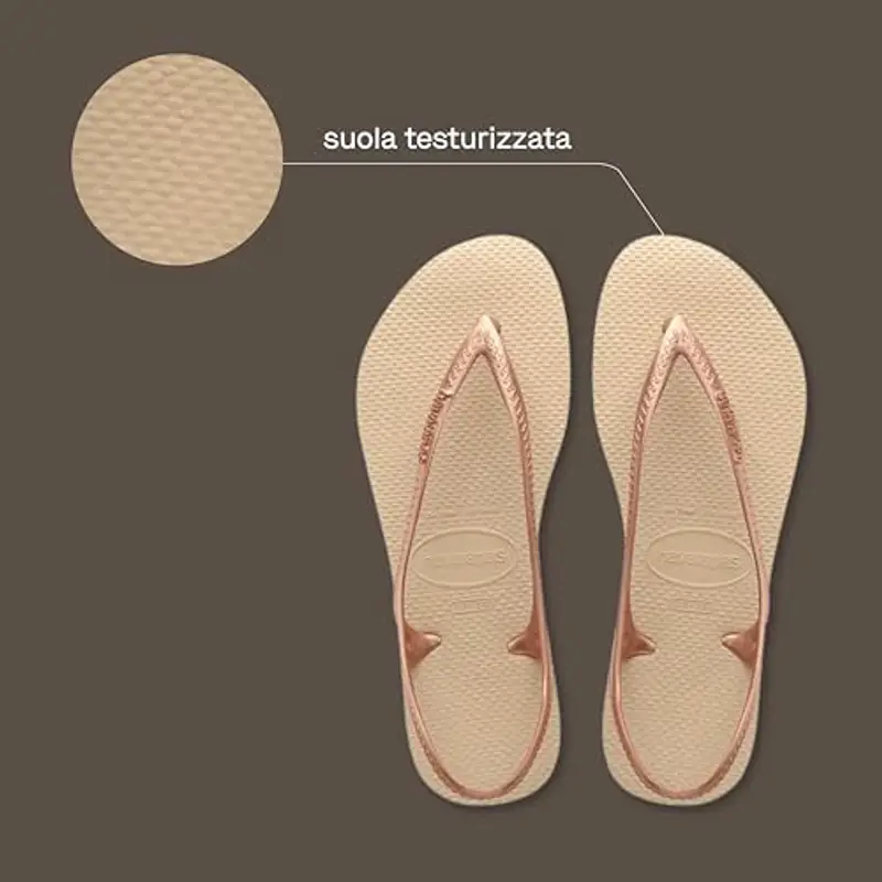 Havaianas - Sunny II, Sandali Comodi E Resistenti, Con Cinturino Sul Tallone, Stabilità, Cinturini Sottili, Per Donna miniatura 3