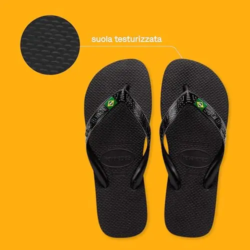 Havaianas - Top Brasil, Infradito Comode, Resistenti e Leggere con Suola Antiscivolo, Bandiera del Brasile sulle miniatura 3