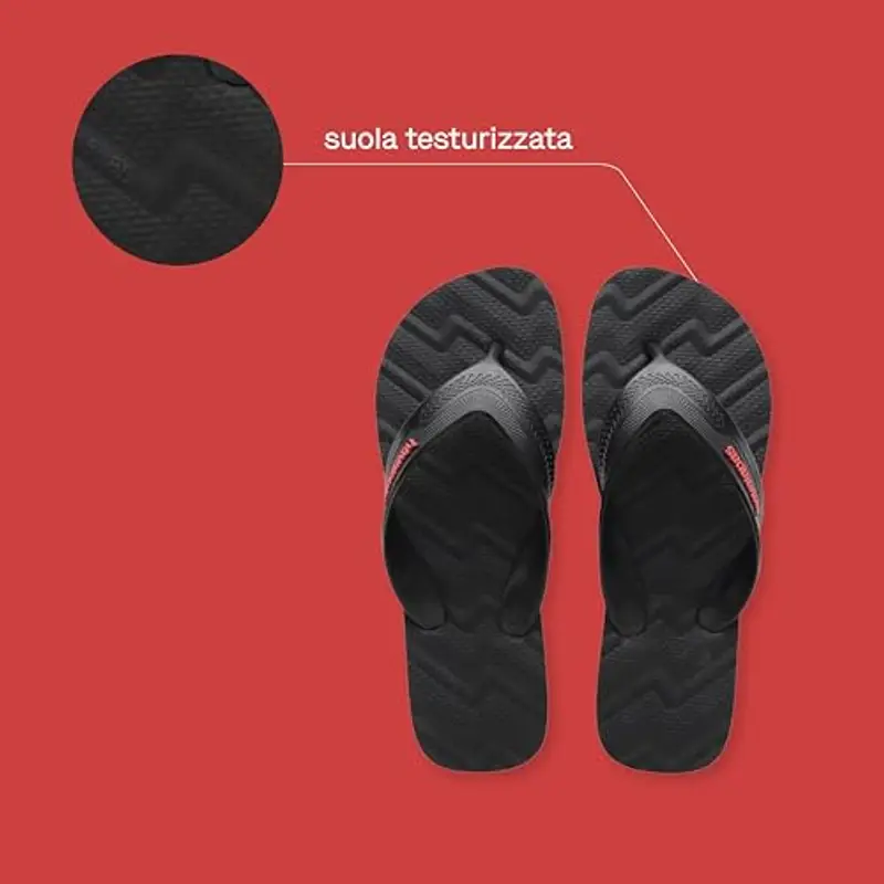 Havaianas - Track Waves, Infradito Comode, Sicure E Durevoli Con Cinghie Larghe E Arrotondate E Suola Anatomica, Uomo miniatura 3