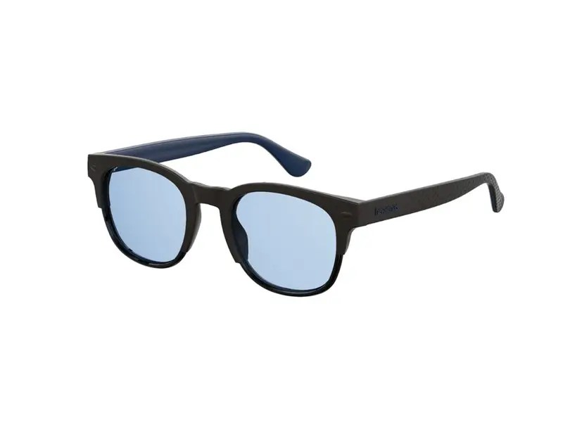 Havaianas Unisex ANGRA 807/1P Occhiali da sole Plastica Nero Blu Squadrata Normale