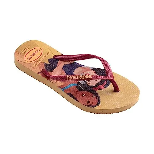 Havaianas Unisex Kid's Slim Princess Flip Flops, dorato, 12 UK Child miniatura 2