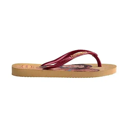 Havaianas Unisex Kid's Slim Princess Flip Flops, dorato, 12 UK Child miniatura 3