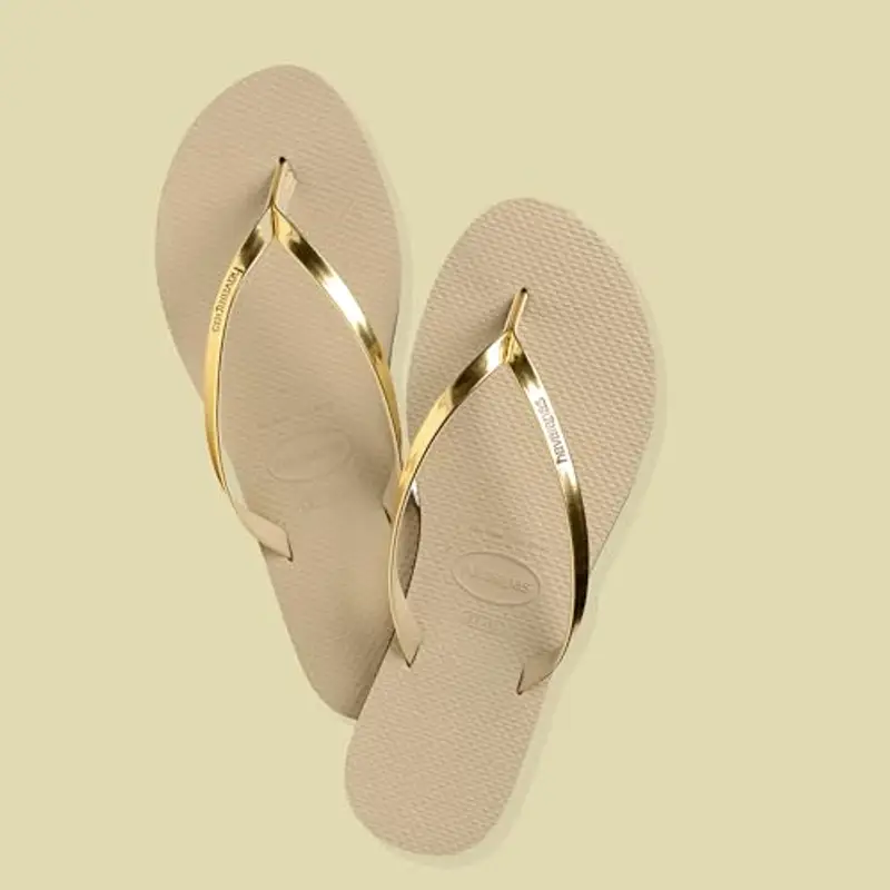Havaianas - You Metallic, Sandali Comodi, Eleganti E Versatili, Cinturini Sottili Con Finitura Metallizzata, Tacco Piccolo, Donna miniatura 2