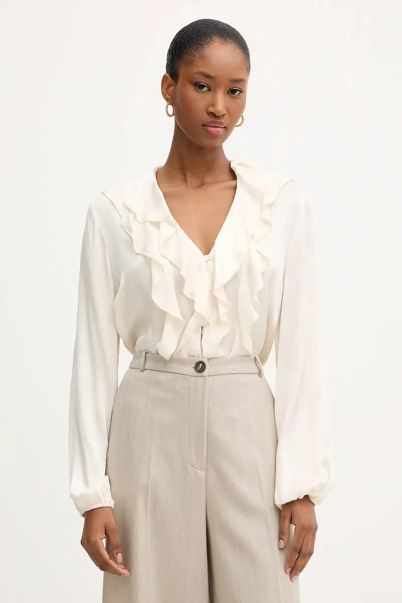 camicia donna colore beige CWG-P014