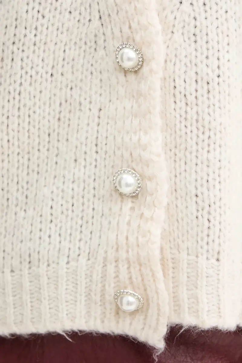 Haveone Cardigan Donna Beige 3840332 miniatura 5