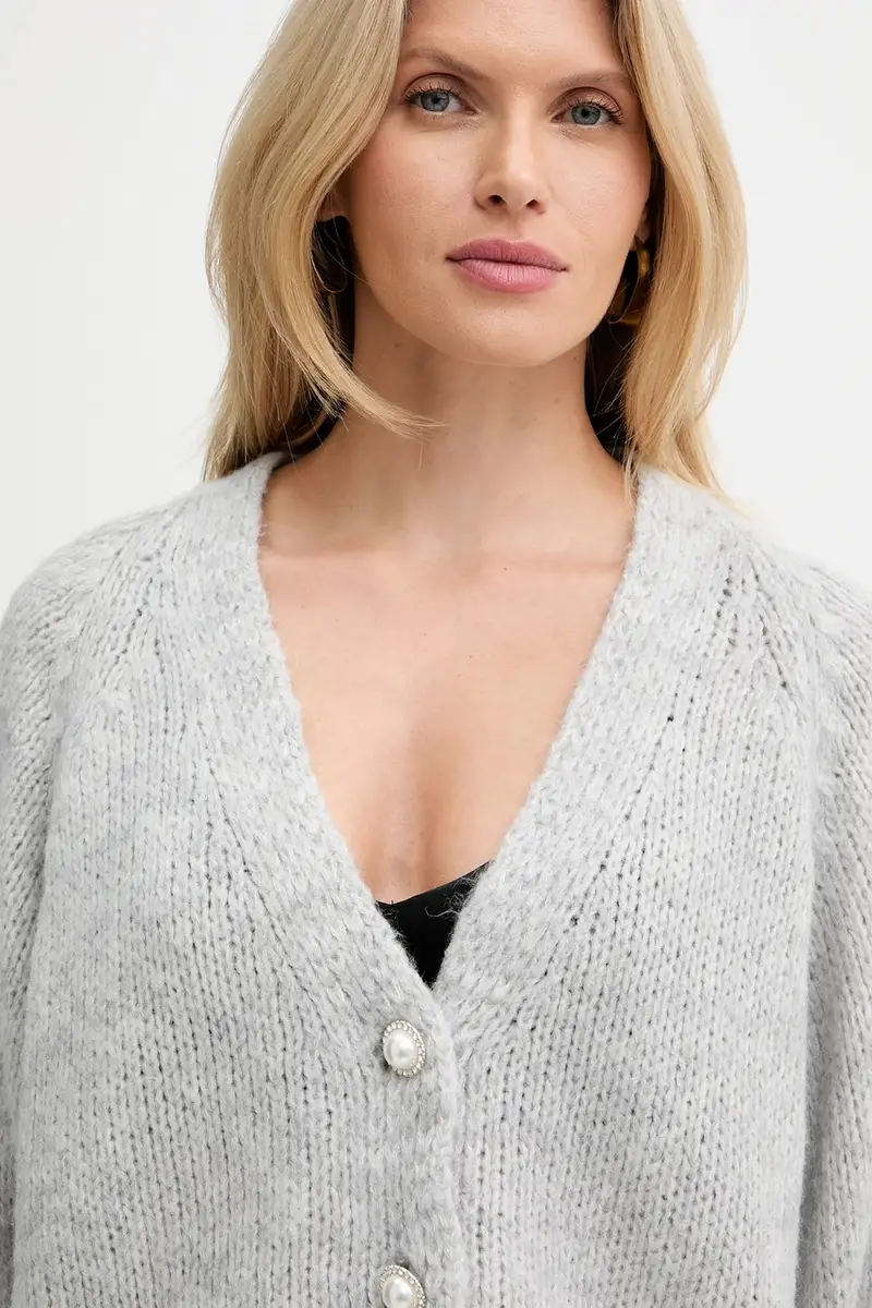 Haveone Cardigan Donna Grigio 3842177 miniatura 4