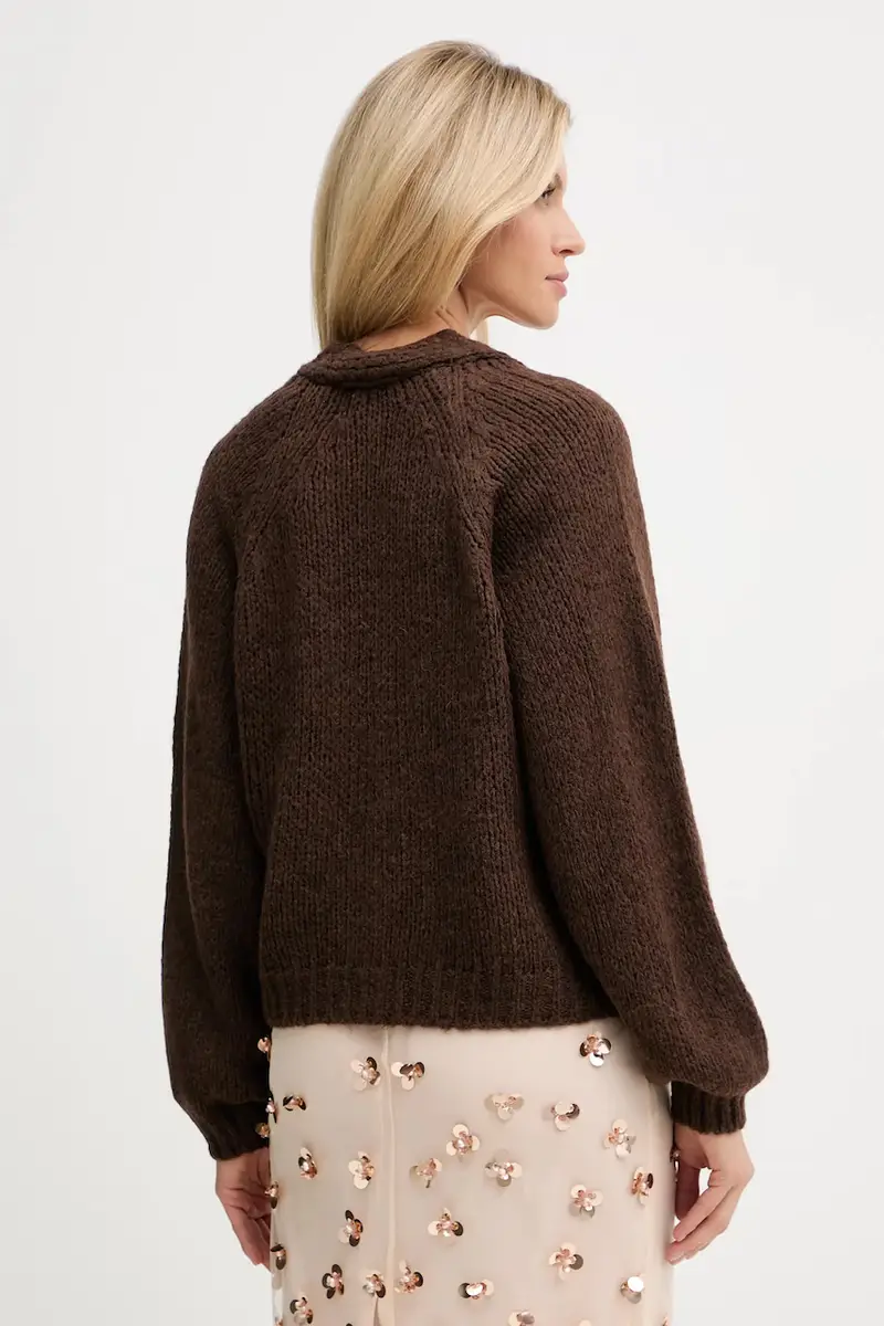 Haveone Cardigan Donna Marrone 3843308 miniatura 3