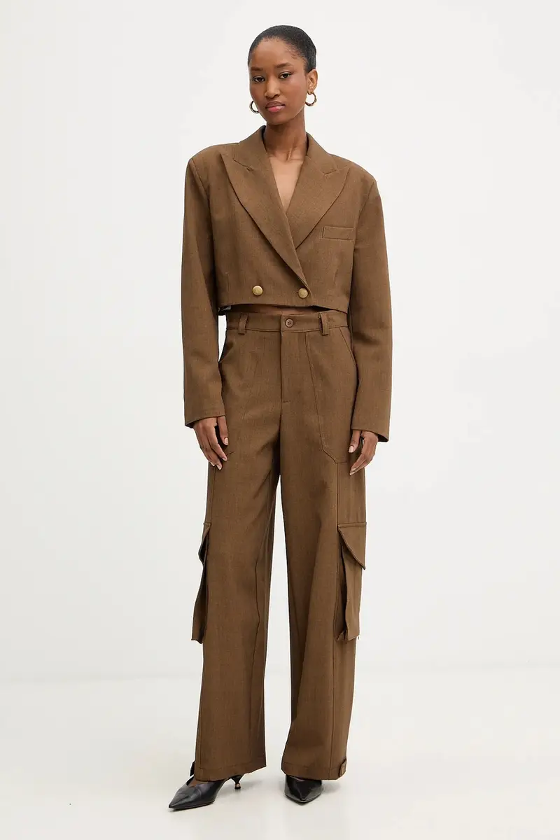 giacca colore marrone JSO-P014 miniatura 2