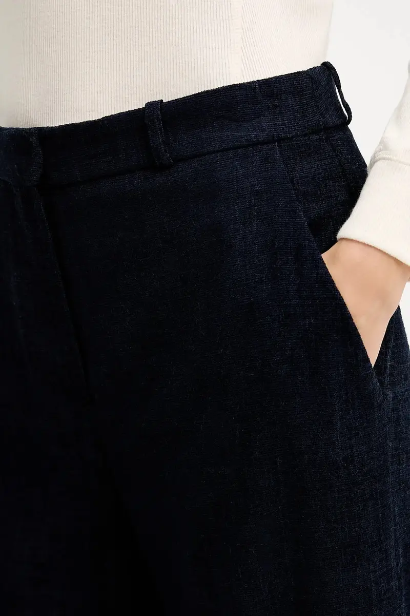 pantaloni donna colore blu navy PCB-P033 miniatura 4