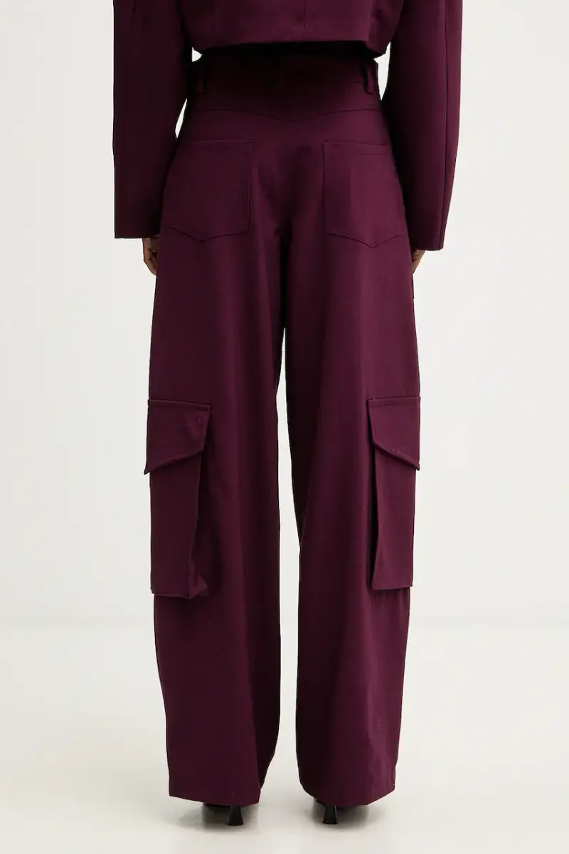 pantaloni donna colore granata PSO-P040 miniatura 3