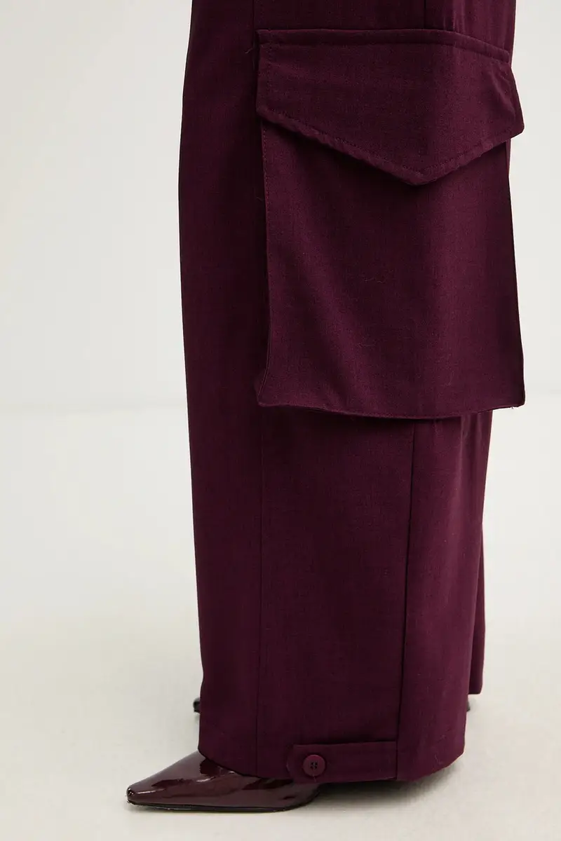 pantaloni donna colore granata PSO-P040 miniatura 4