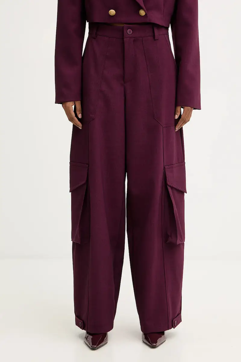 pantaloni donna colore granata PSO-P040