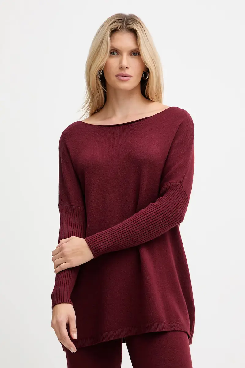 tuta da ginnastica donna colore granata HNC-P001 miniatura 2