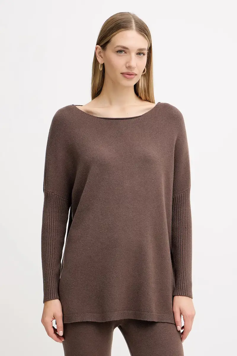 tuta da ginnastica donna colore marrone HNC-P001 miniatura 2