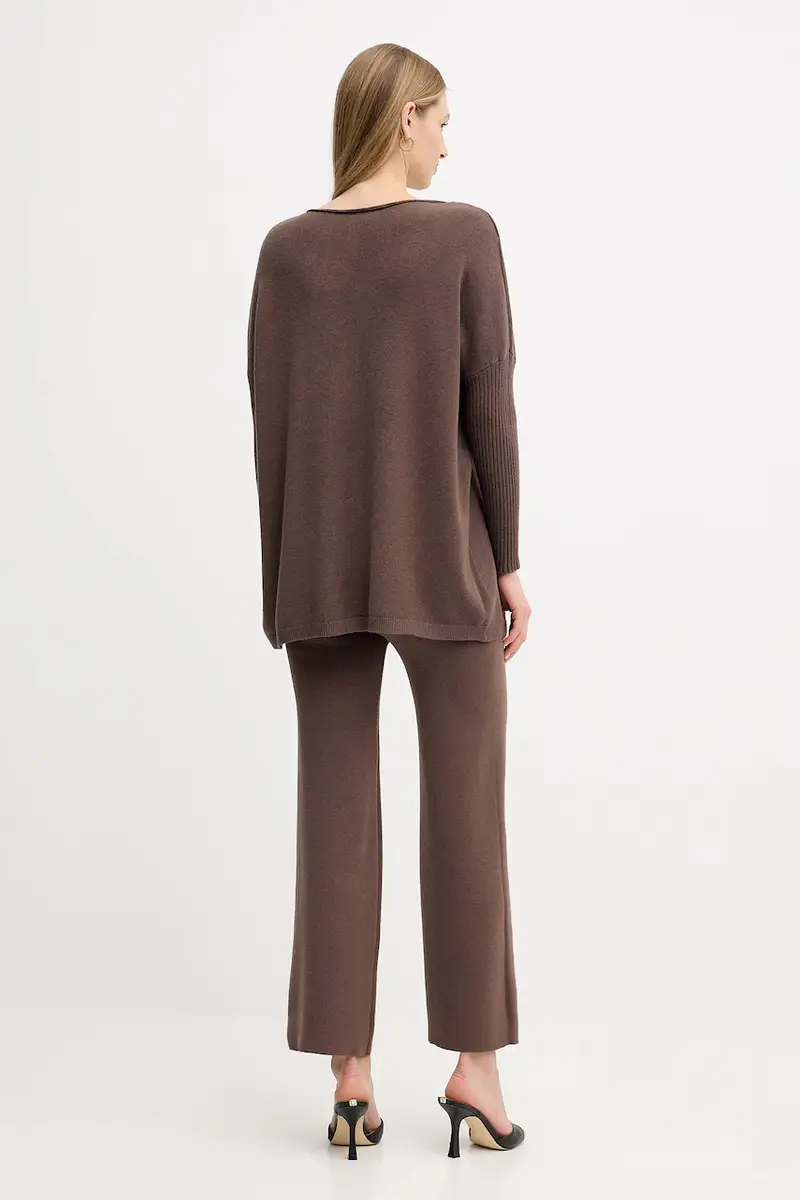 tuta da ginnastica donna colore marrone HNC-P001 miniatura 4