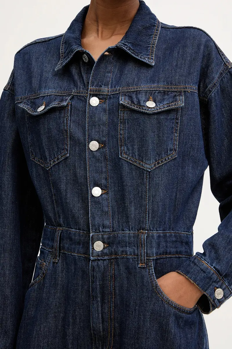 tuta in denim colore blu YGZ-P006 miniatura 5