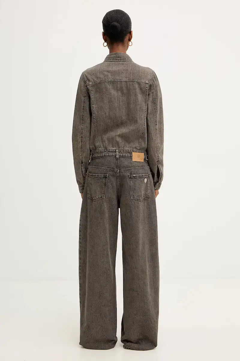 tuta in denim colore grigio YGZ-P009 miniatura 3