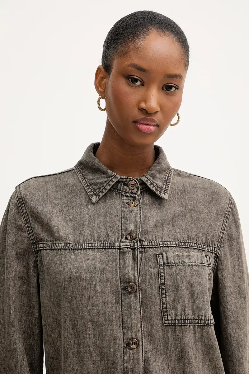 tuta in denim colore grigio YGZ-P009 miniatura 4