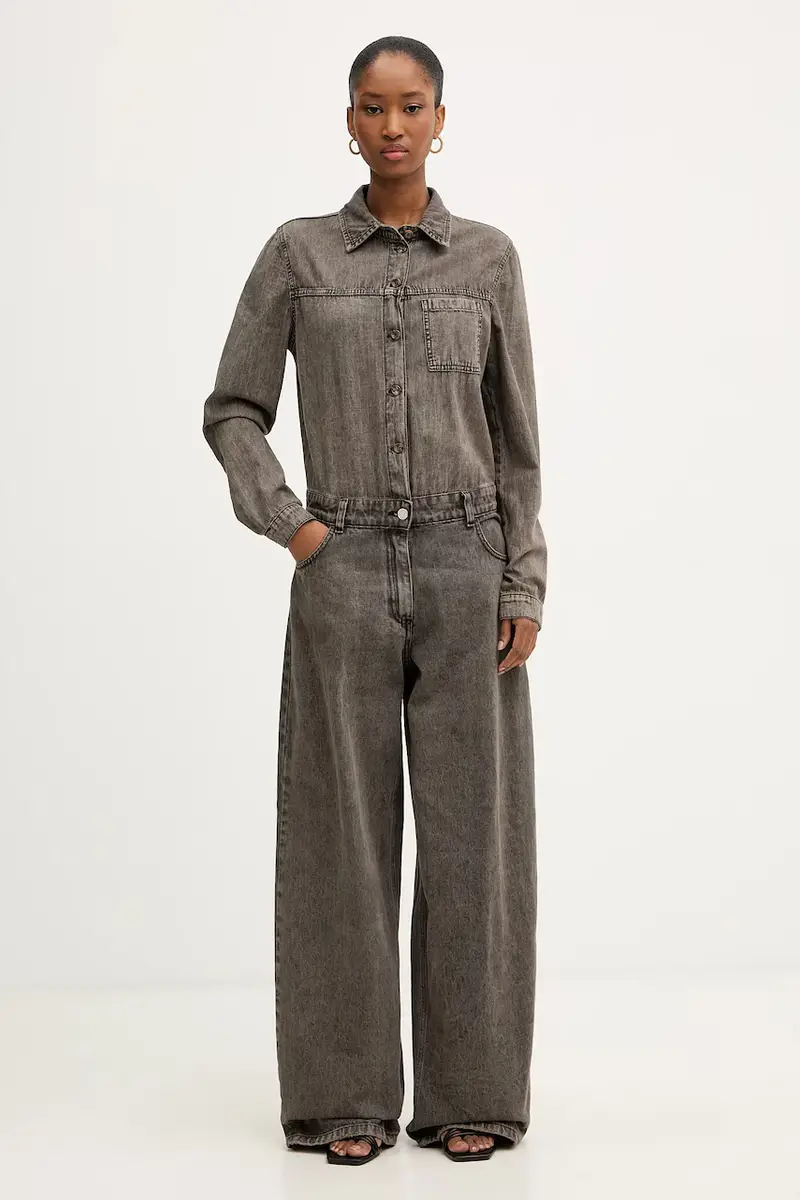 tuta in denim colore grigio YGZ-P009
