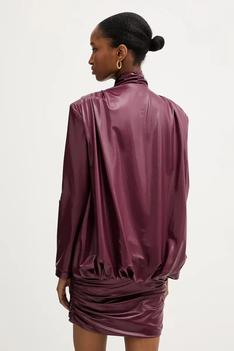 vestito colore granata MFS-P097 miniatura 3