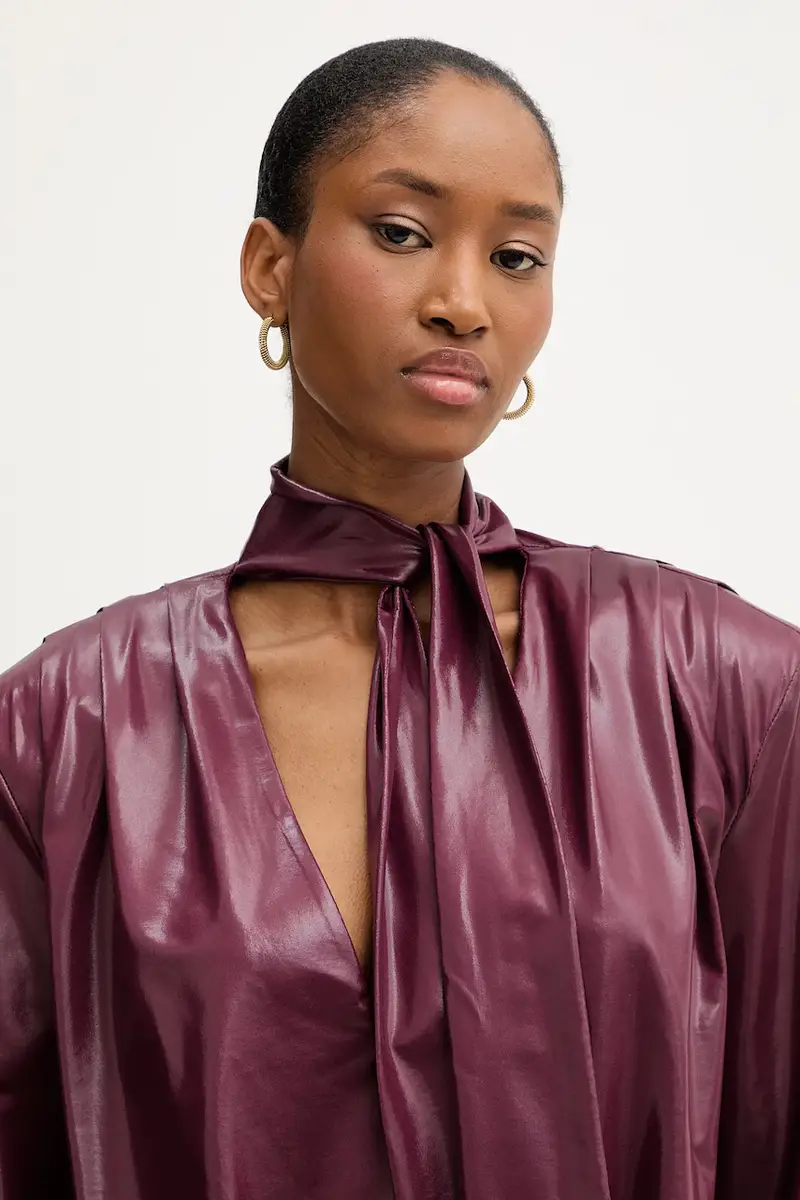 vestito colore granata MFS-P097 miniatura 4