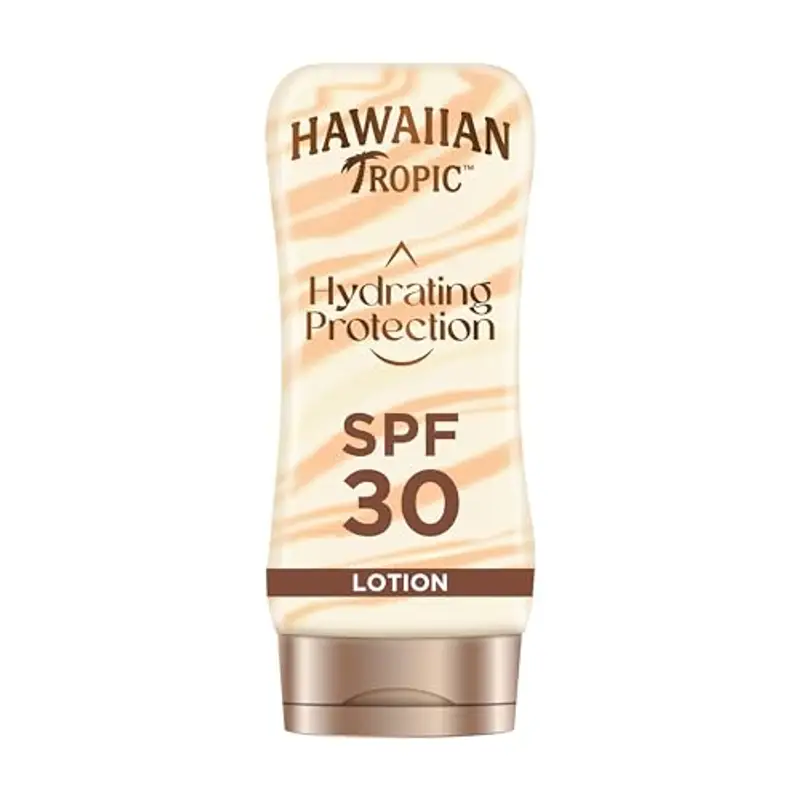 Hawaiian Tropic, Lozione Solare Hydrating Protection Sunscreen SPF 30, 180 ml