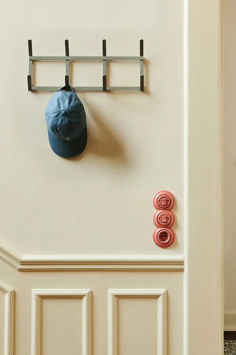 appendiabito da parete Tape S/49, 5 x 5, 5 x 22 cm Grigio miniatura 2