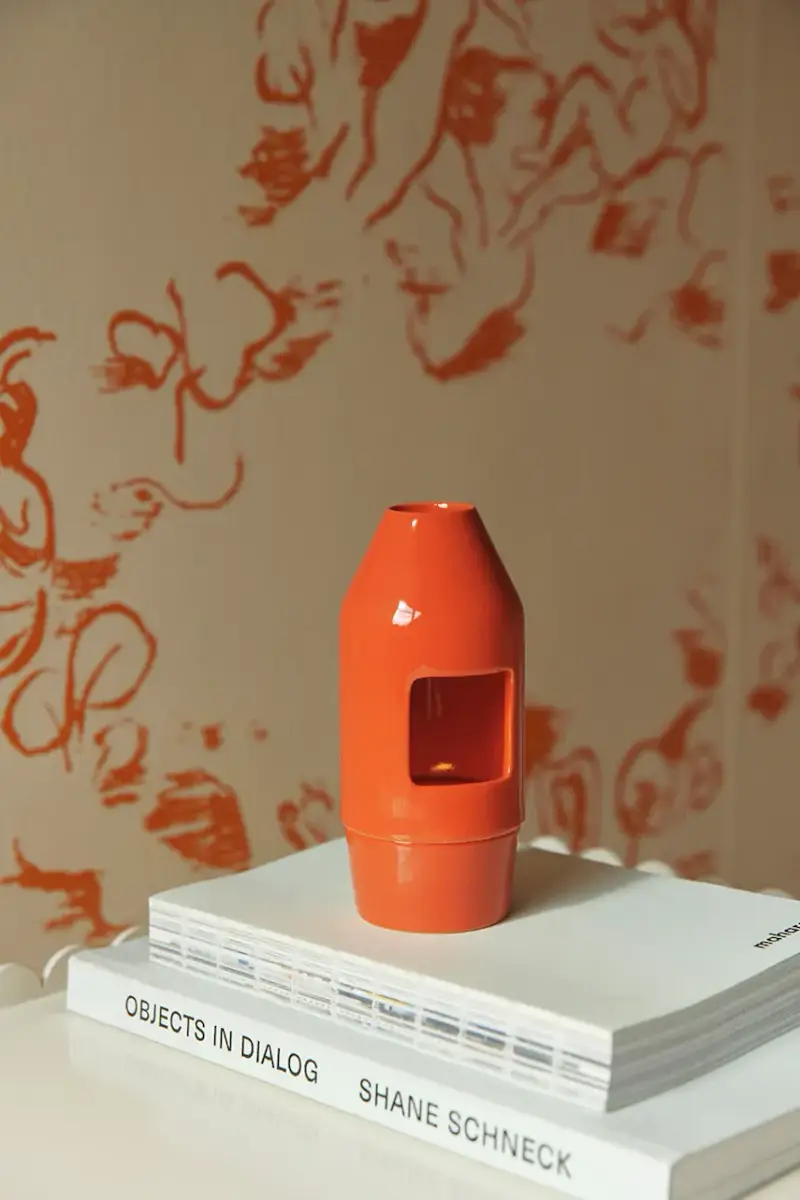 caminetto per aromaterapia Chim Chim 6, 5 x 14, 5 cm colore rosso miniatura 2