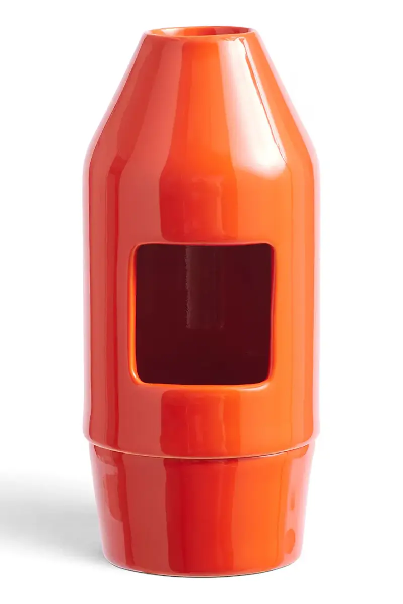 caminetto per aromaterapia Chim Chim 6,5 x 14,5 cm colore rosso