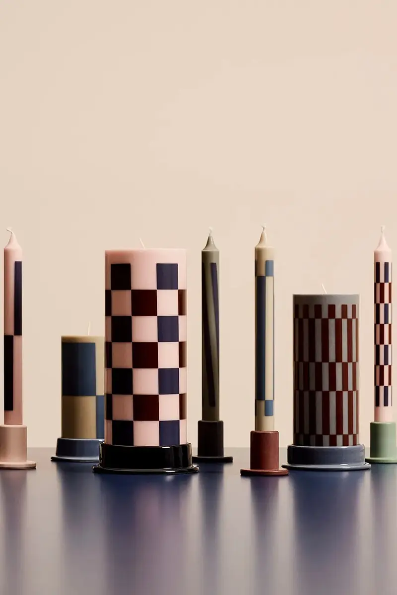 candela decorativa Column Candle 25 x 9, 6 x 9, 6 cm Multicolore miniatura 3