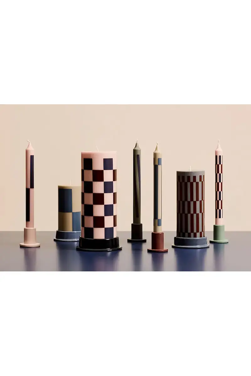 candela decorativa Column Candle 25 x 9, 6 x 9, 6 cm Multicolore miniatura 4